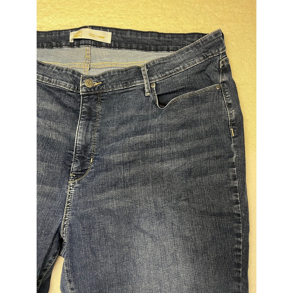 Signature Levi Strauss Jeans Womens 24M W37 L32 Dark Wash Totally Shaping‎